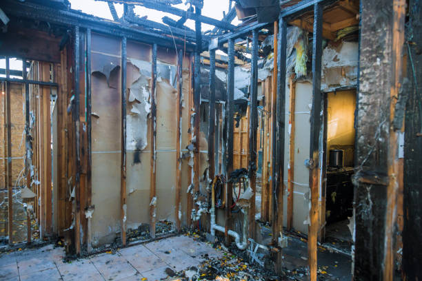 Professional Fire Damage Repair technician working in Parkville, PA